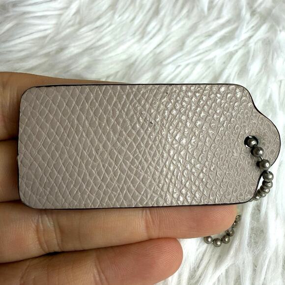 2" COACH Fob Bag Charm Hang tag Hangtag - Picture 2 of 2